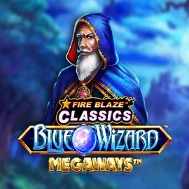 Try Fire Blaze Blue Wizard Megaways slot by Rarestone Gaming on luckyblocknl.nl – logo image